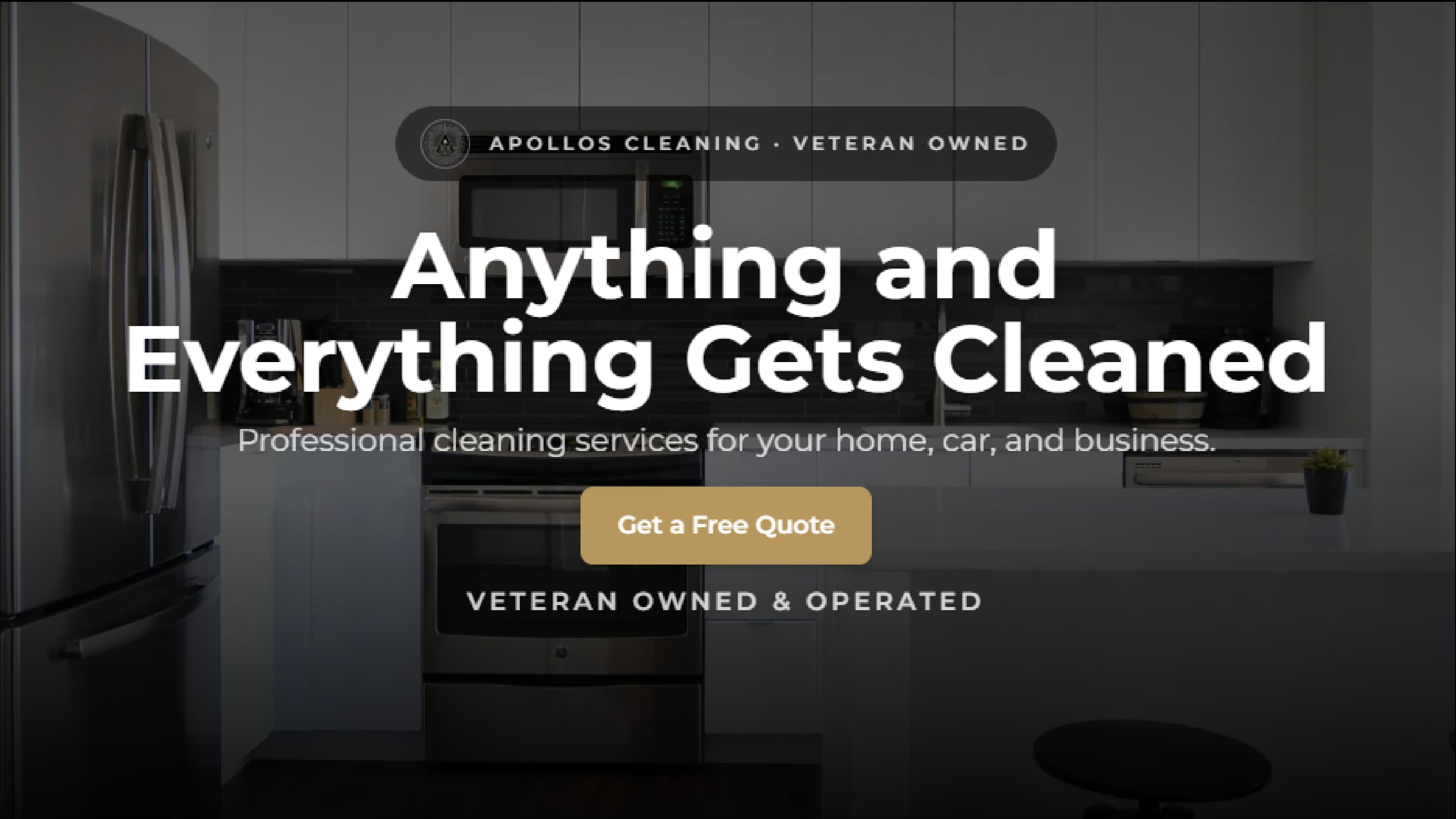Apollos Cleaning — A credible home base for a veteran-owned cleaner
