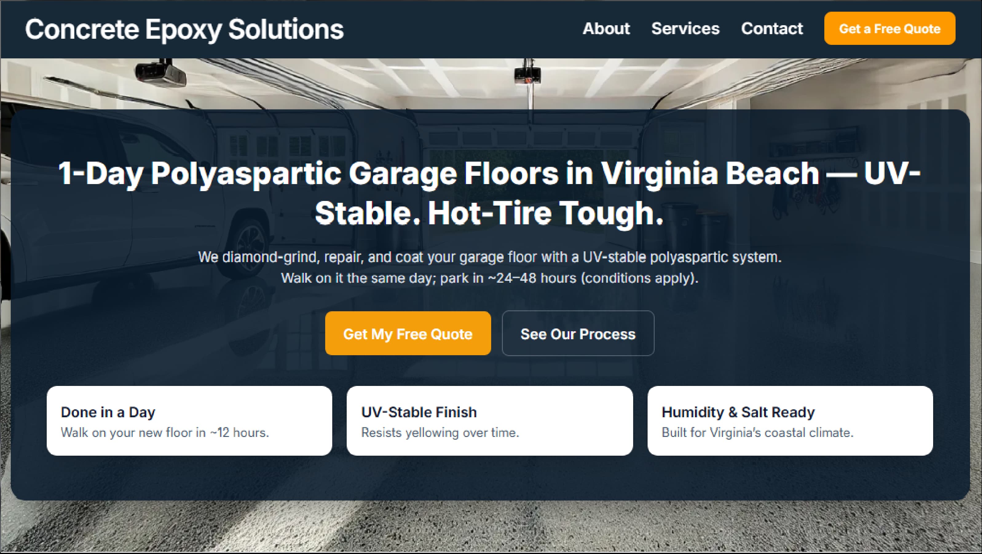 CES757 — Ad-ready funnel for epoxy garage floors